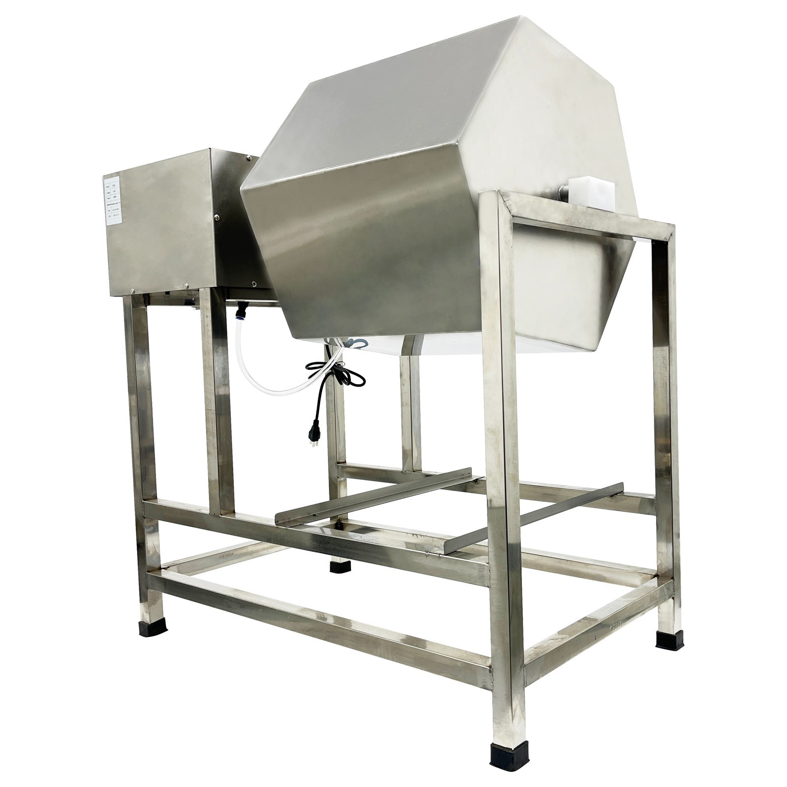 1 PC Fully Automatic Vacuum Pump Meat Tumbler Marinator Hexagonal Max 82 lbs