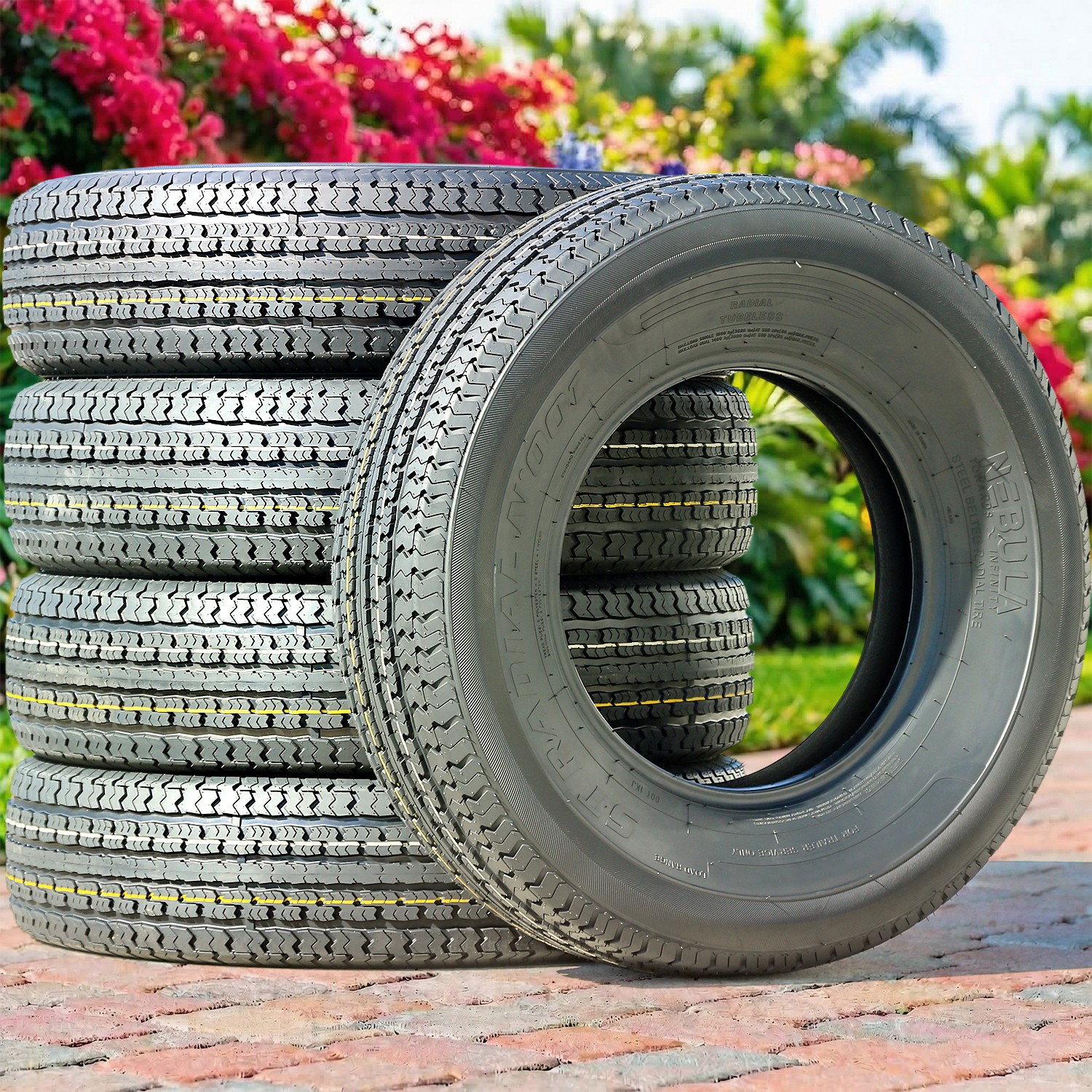 4 Tires Nebula ST Radial N' 001 Semi-Steel ST 205/75R14 Load D 8 Ply (Thailand)