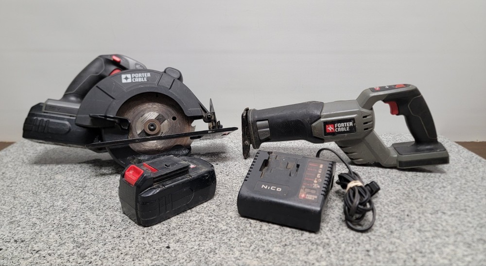 Porter Cable 18V NiCD Cordless Power Tool Combo Set