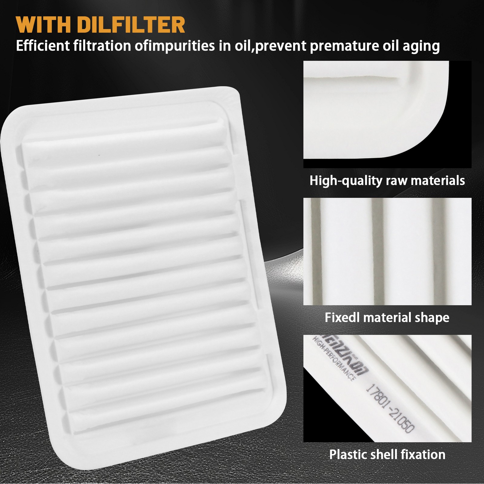 Premium Engine & Cabin Air Filter Combo Set for 2009 - 2019 Toyota Corolla 1.8L