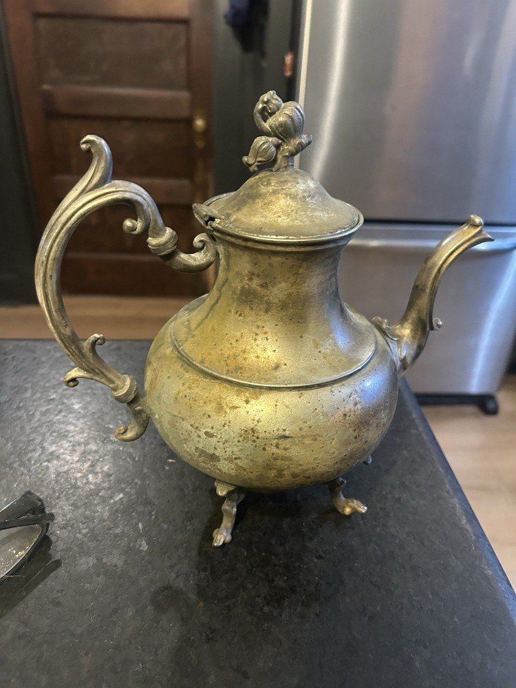 Vintage Silver Plated Claw Footed Pitcher Made In India