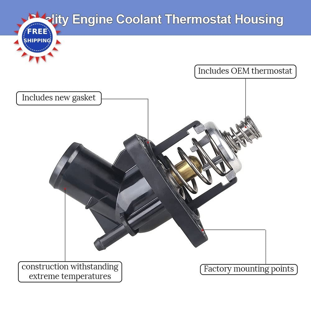 WMPHE Engine Coolant Thermostat Housing Assembly Replacement Chevy Silverado