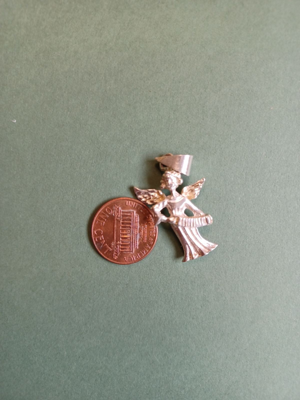 Antique Sterling Silver Angel Charm 4,81 grams