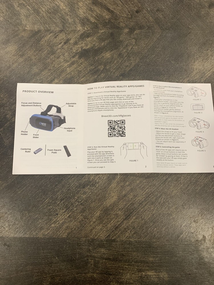 BNEXT VR Headset Compatible with iPhone & Android Phone