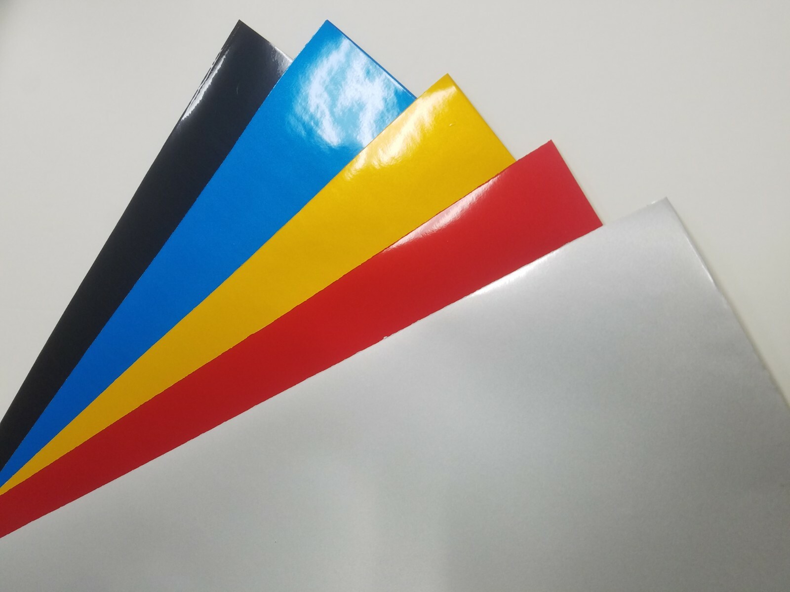 Reflective White Red Blue Yellow Cutting Craft Sign Vinyl 24" Adhesive Sheet
