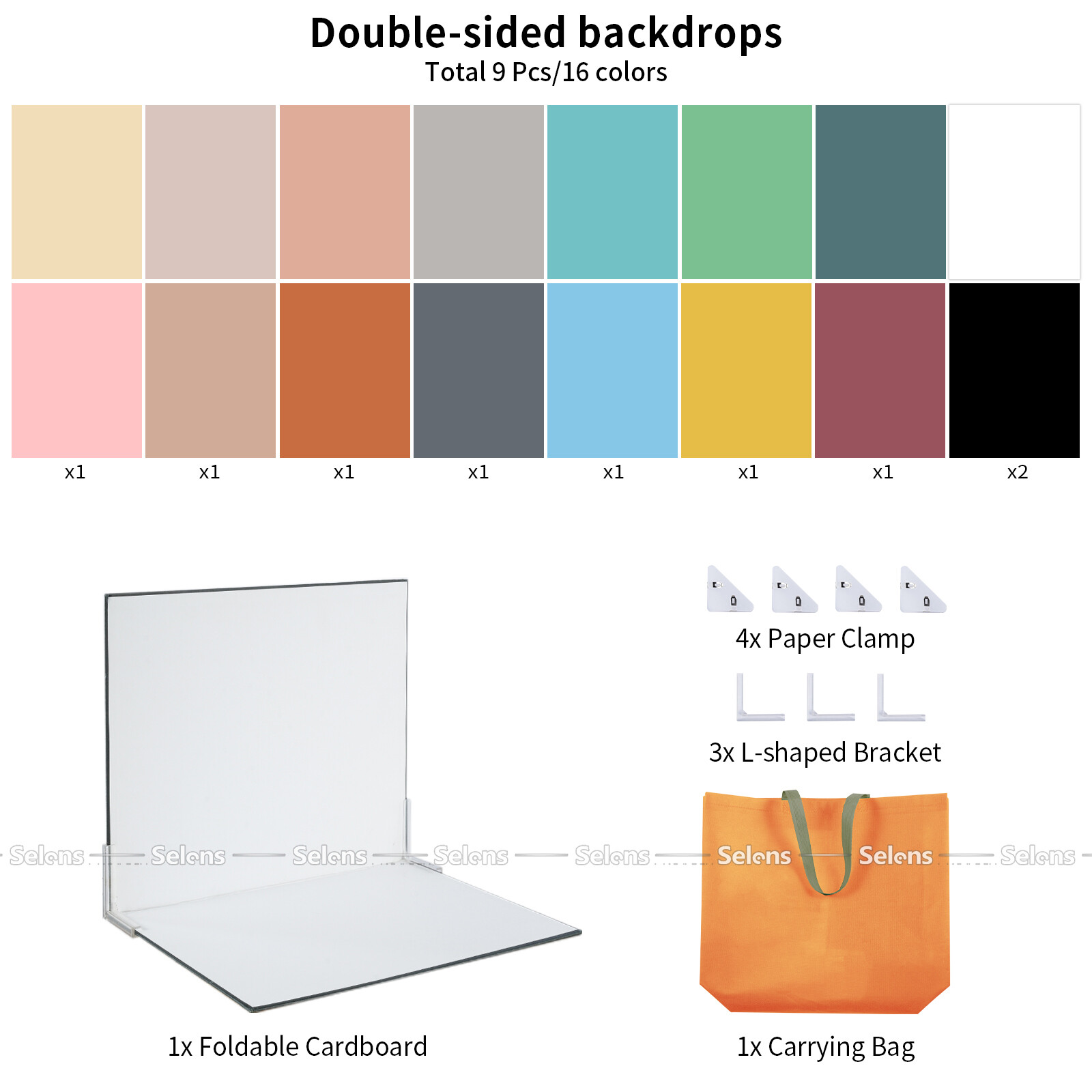 9Pcs Background Paper Photo Prop Backdrop Board Photography Food Small Product