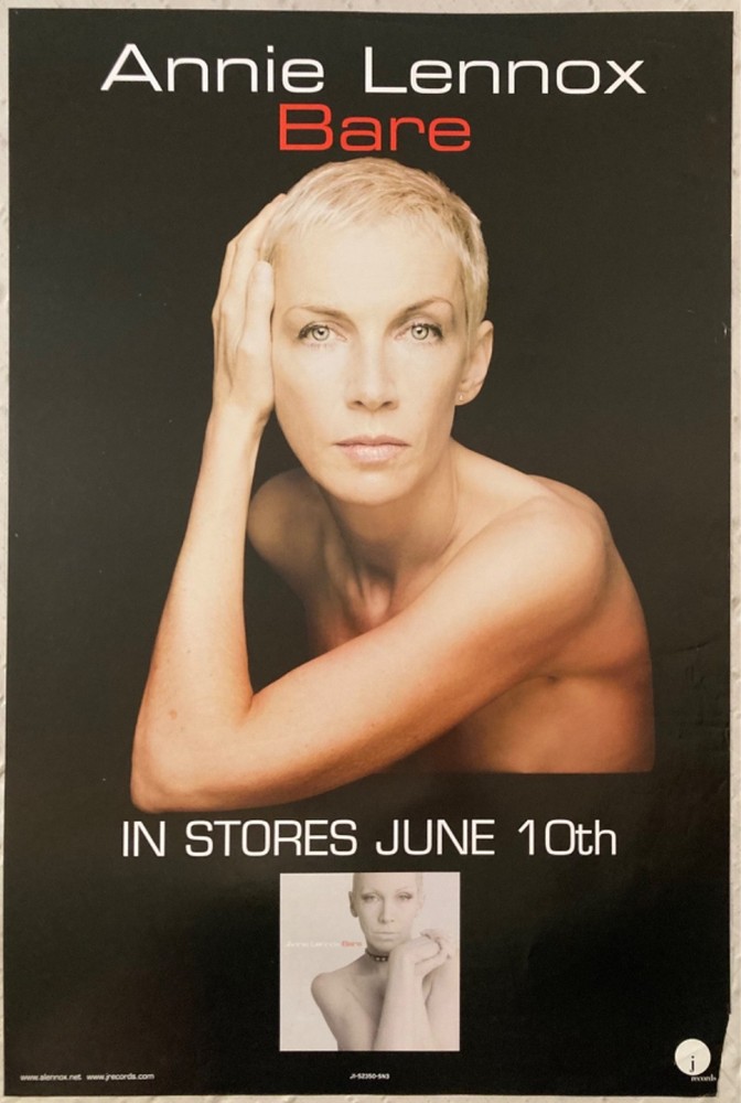 Annie Lennox 2003 Two-Sided Promo Poster Bare Eurythmics X