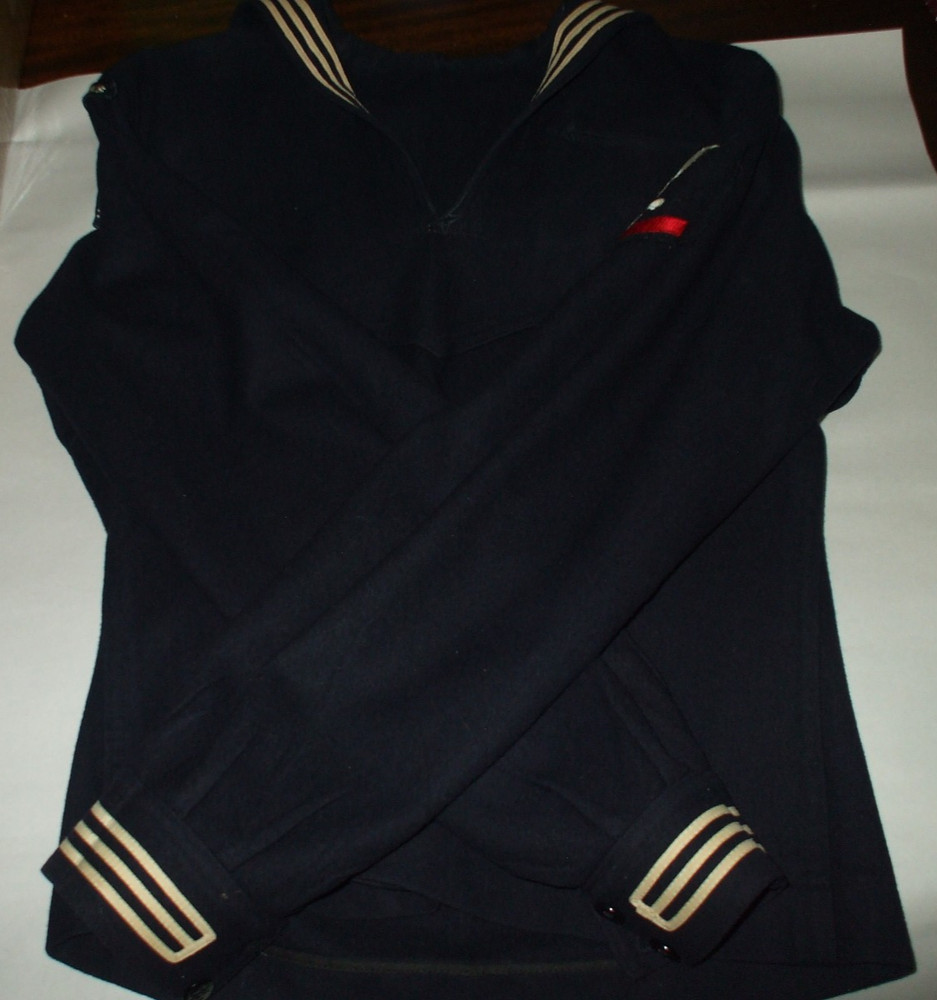 WWII Navy Uniform Top U.S.S. John W. Weeks
