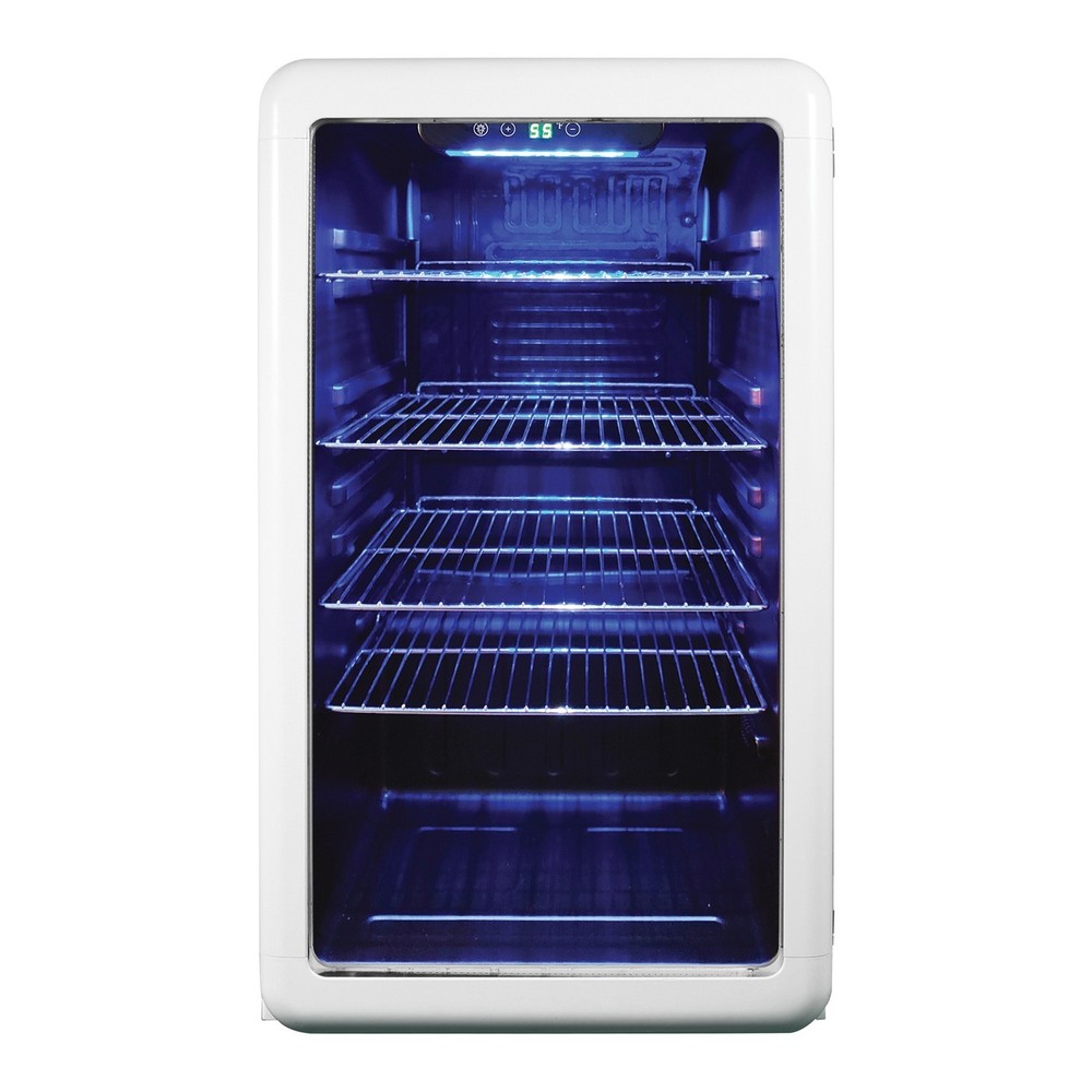 Magic Chef® 3.4-Cu. Ft. Retro Beverage Cooler (White)