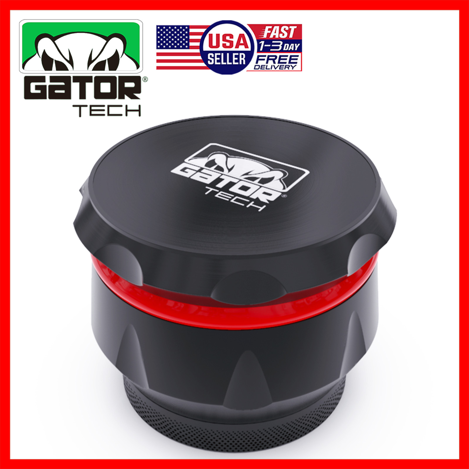 Tobacco Herb Grinder Spice Herbal Metal Crusher 2.5” Large Hand Handle Muller