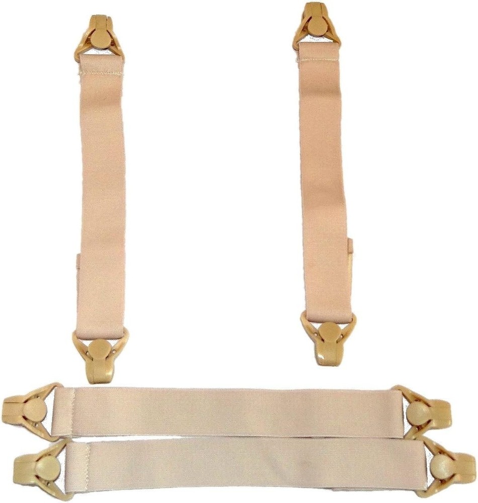 Holdup Short Quad Gripper Clasps for Fitted Sheets - Simple, Durable, Adjustable