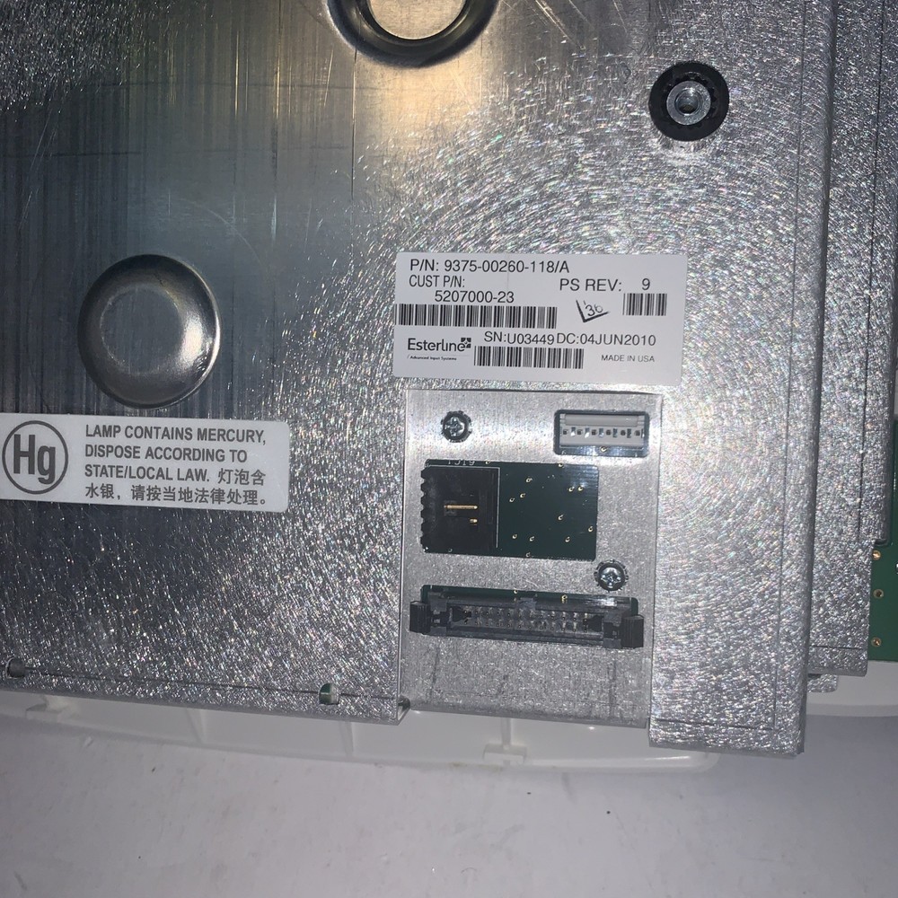 GE Logiq E9 Op Panel Upper 9375-00260-118/A