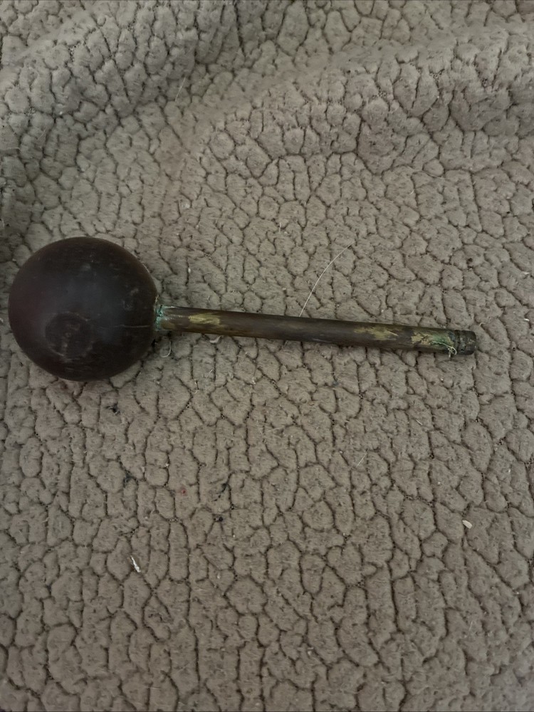 Muzzle Loader Ball Starter Vintage Brass & Wood