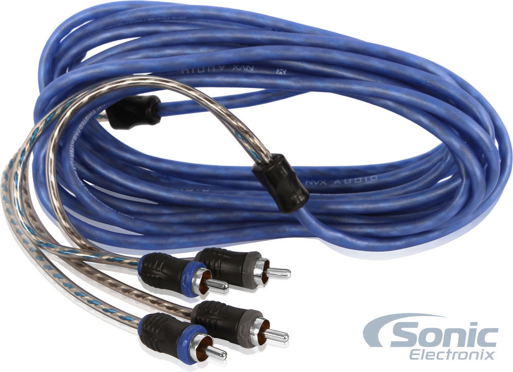 NVX XIV23 3m (9.84 ft) 2-Channel Twisted Hyper Flex RCA Audio Interconnect Cable