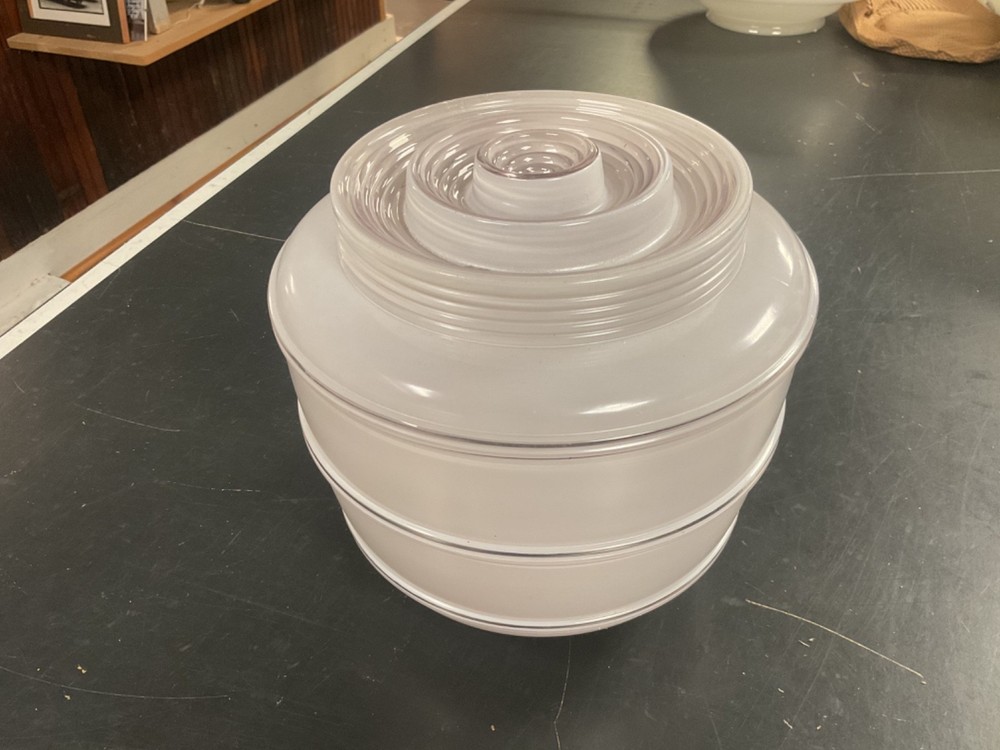 vintage ceiling light glass globe shade
