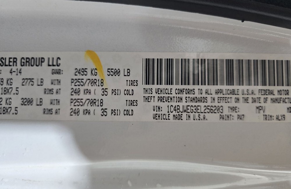 WRANGLER 2014 Transmission Shift 629768