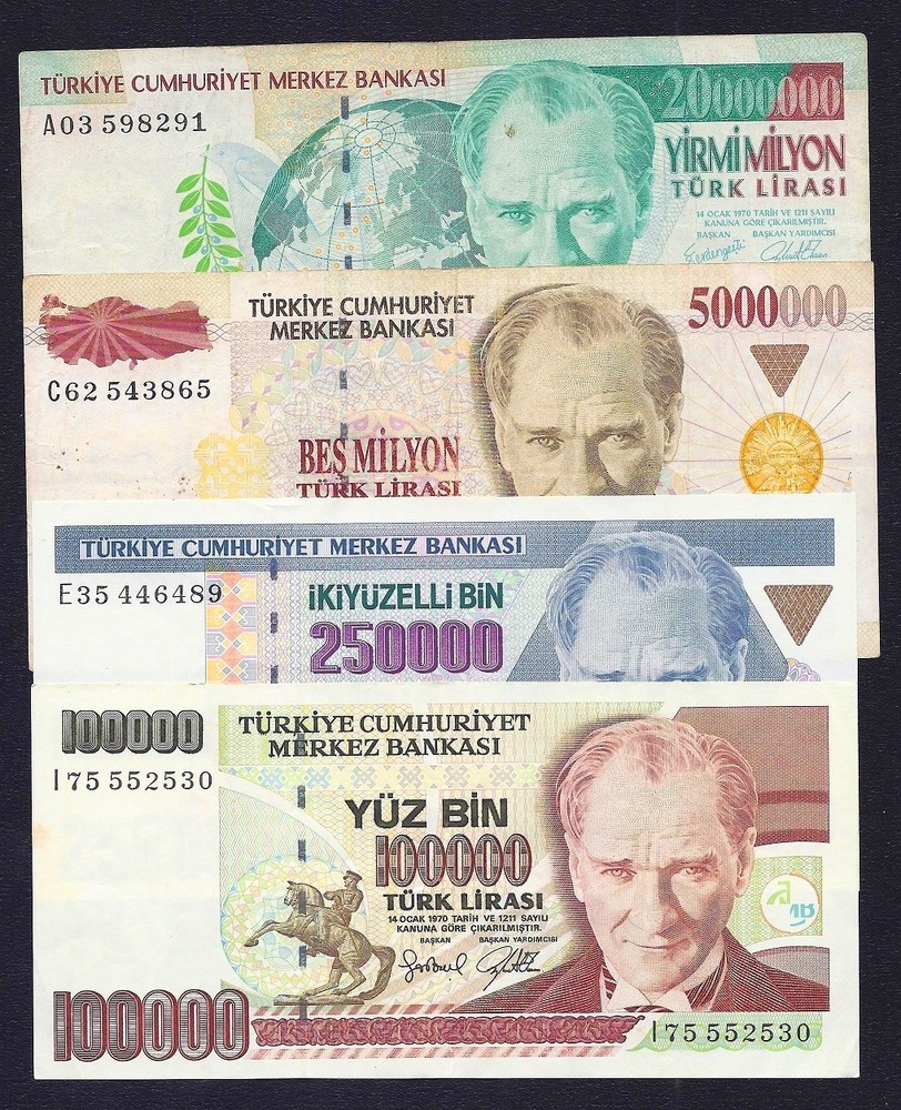 Turkey SET 4 NOTES  1992 - 2001