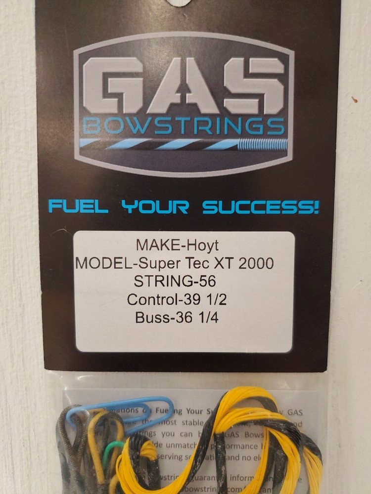 Gas Bowstrings Hoyt Super Tec XT 2000 Yellow/Black String Set