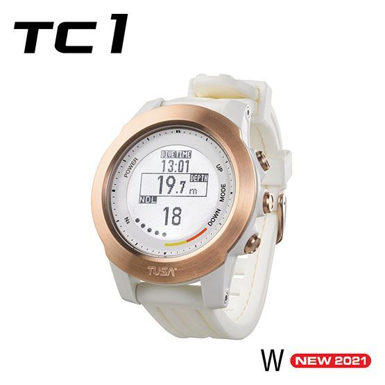 Tusa TC1 Wrist Computer - White; Dive Computers - Wrist Computer