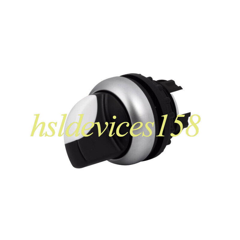1PCS EATON M22-WRK3 Selector Switch 3 Positions Silver Bezel Black Button