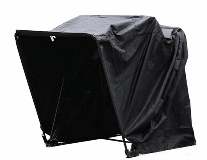Blcak  Three Size  Garage Shelter Heavy Duty Motorcycle Storage Shed Cover Tent