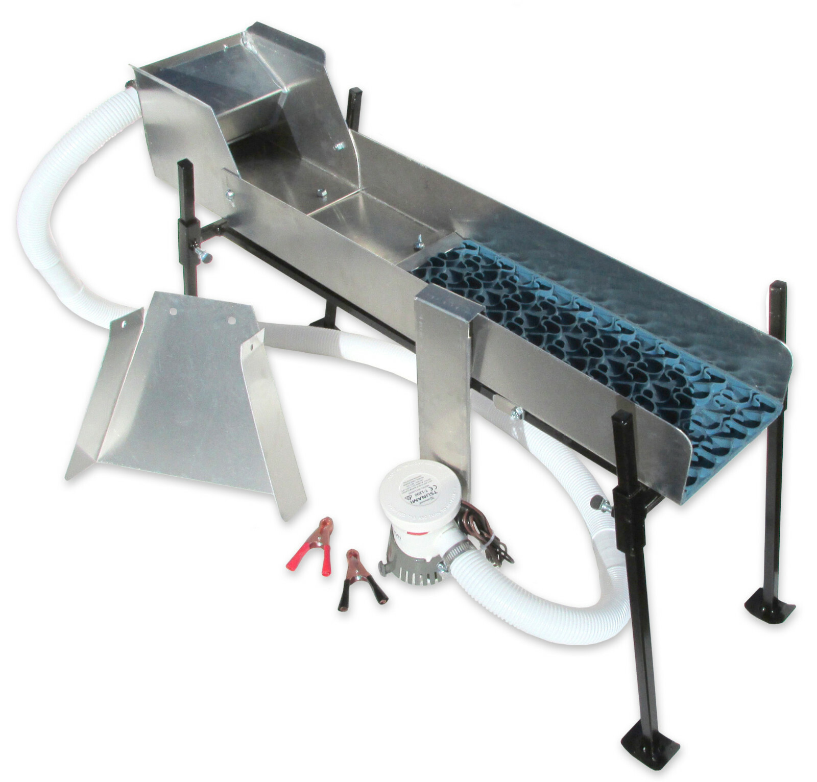 6" Mini Power Sluice Set Up Kit with Mini Dream Mat - Gold Mining & Prospecting