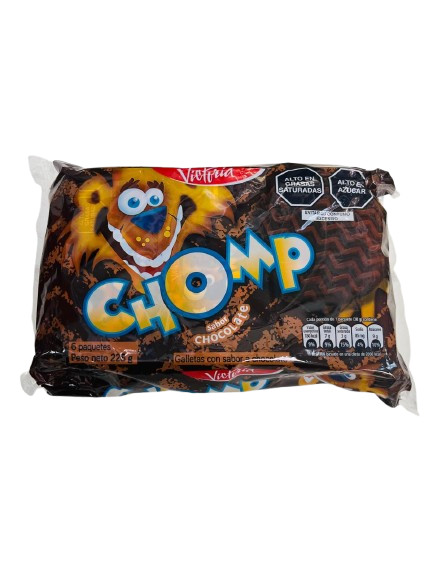 GALLETAS CHOMP CHOCOLATE 6 PACK ESPECIAL X 2