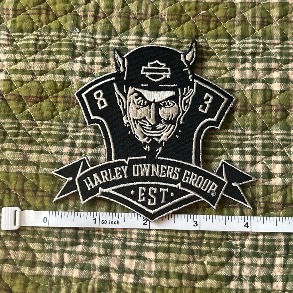 Rebel Logo Patch Harley Davidson Owners Group H.O.G. Devil 83