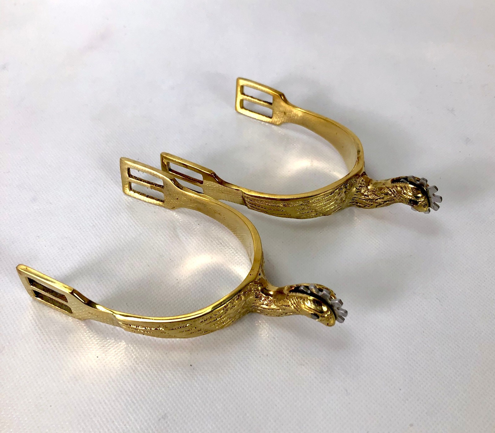 Cavalry Spurs for Boots - Brass Eagle Head