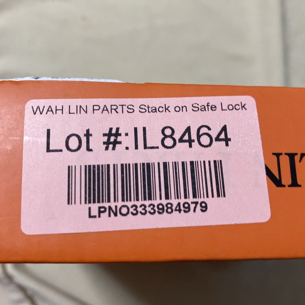 Stack on Safe Lock Replacement with Swing Bolt, High Security Fireproof Chrome D