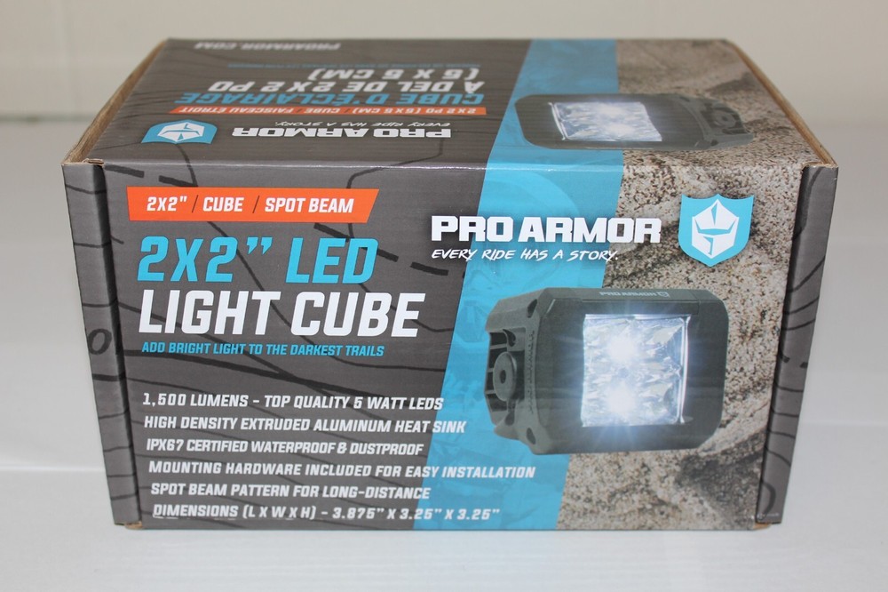 NEW Pro Armor 2" x 2" Cube LED Spot Light Item # 2889794