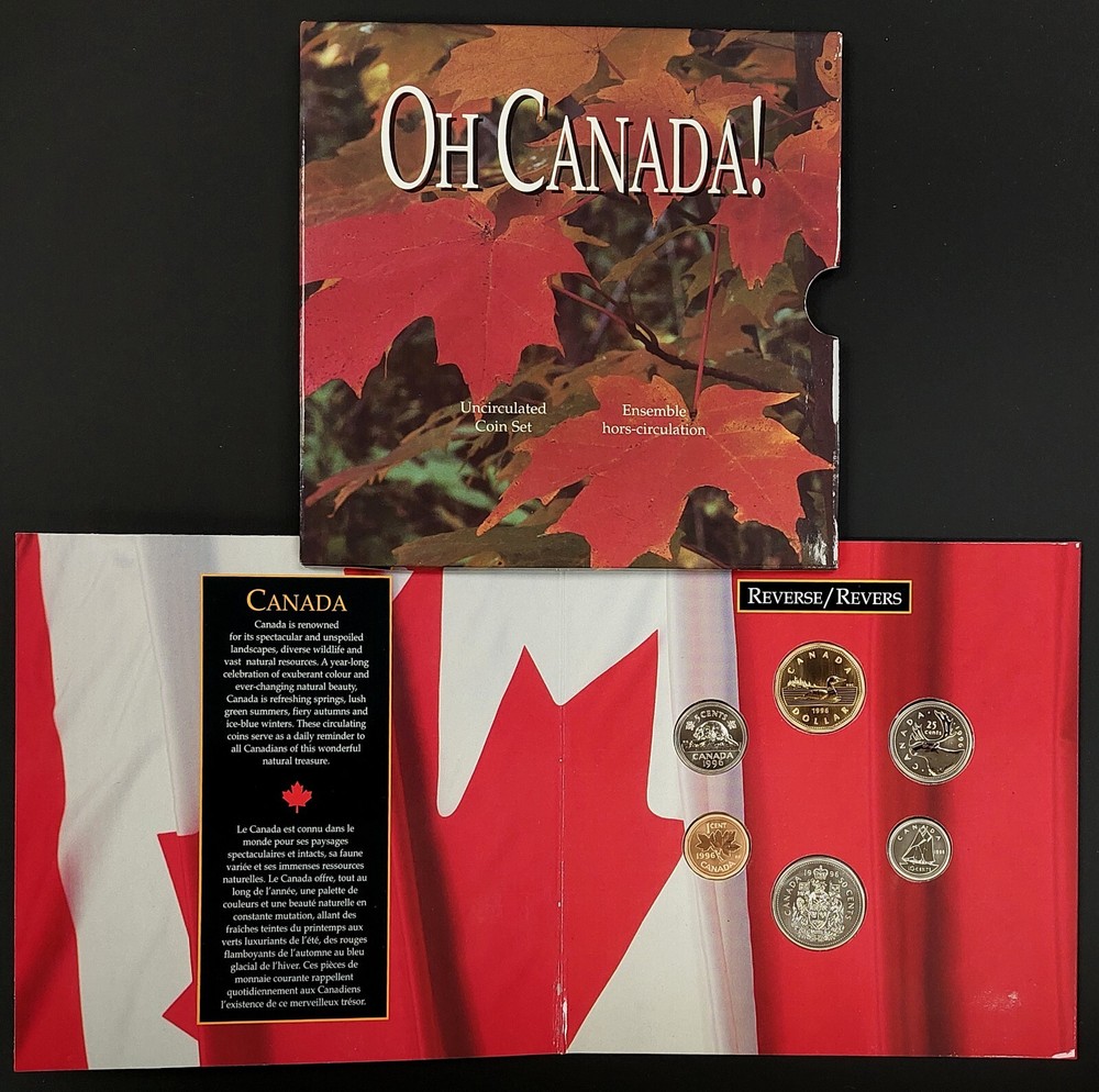 1996 "Oh Canada!" 6 pc. Uncirculated Coin set!