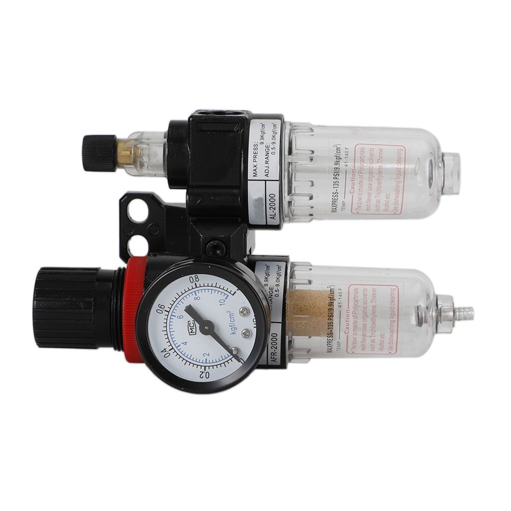 ✨AFC-2000 Pneumatic Air Compressor Filter Regulator Moisture Trap Pressure Gauge