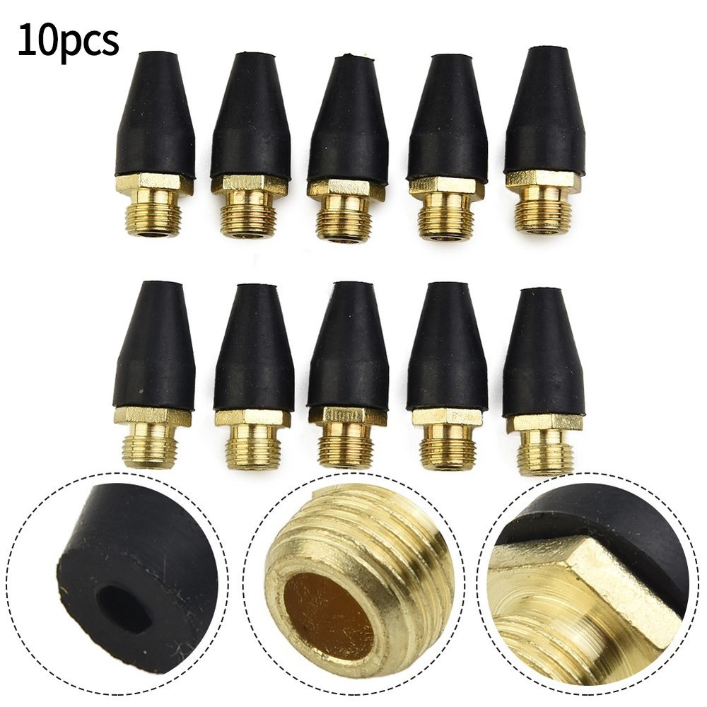 Rubber Nozzle Pack Brass Safety-Tip Tools Accessories Connector Replacement