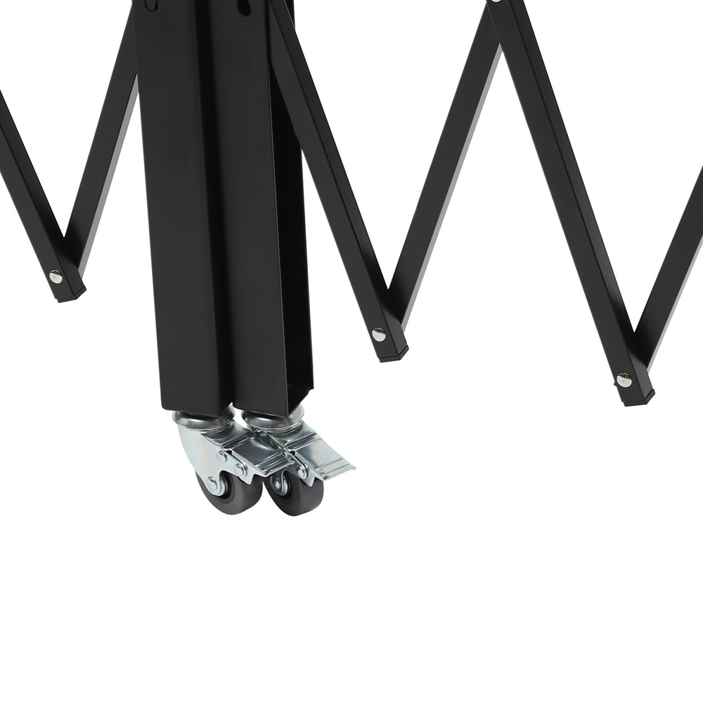 1.6*3m Double Folding Security Door 360° Rolling Barricade Gate with Keys