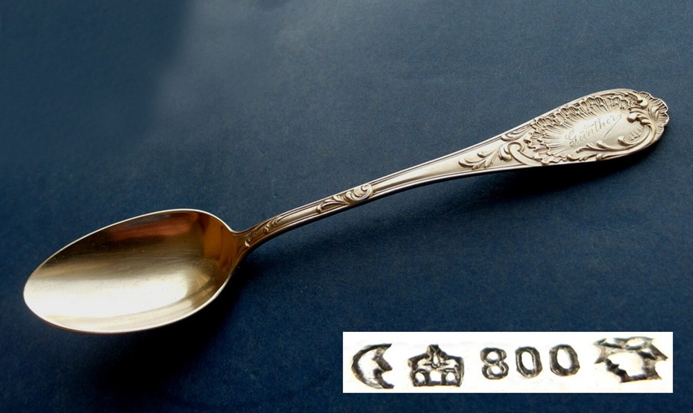 Beautiful Spoon, 800 Silver, Around 1900 E517