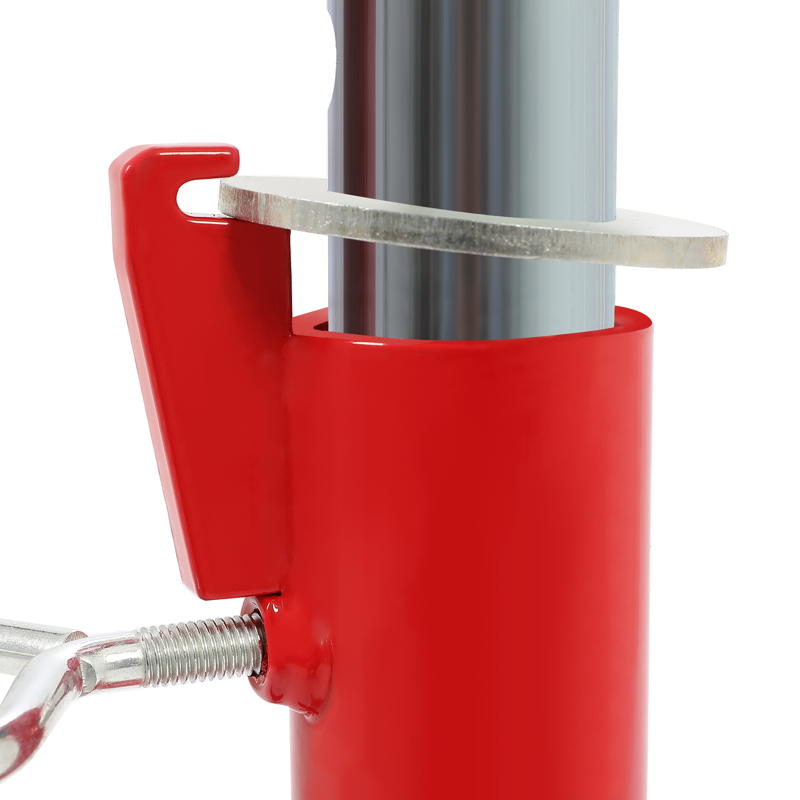 V-Head Pipe Stand Folding Tripod Jack 28"-52" Height 12" Pipe 2500LB Steel Red