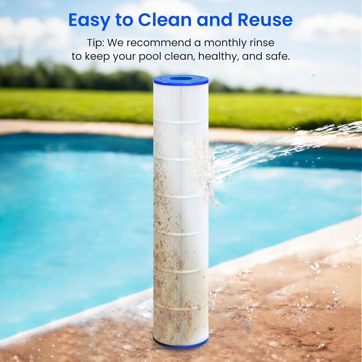 C5030 Pool Filter Cartridges 4-Pack for Hayward SwimClear C5020, C5500 ,C-7494