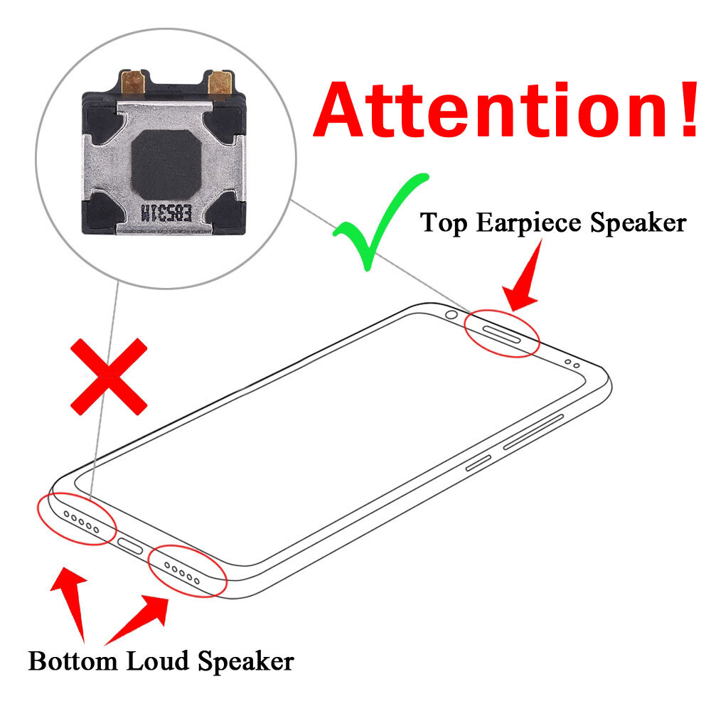 2PCS Ear Speaker Earpiece For Samsung Galaxy Note 9 /Note 10+ Plus/ S9+ Plus/S10