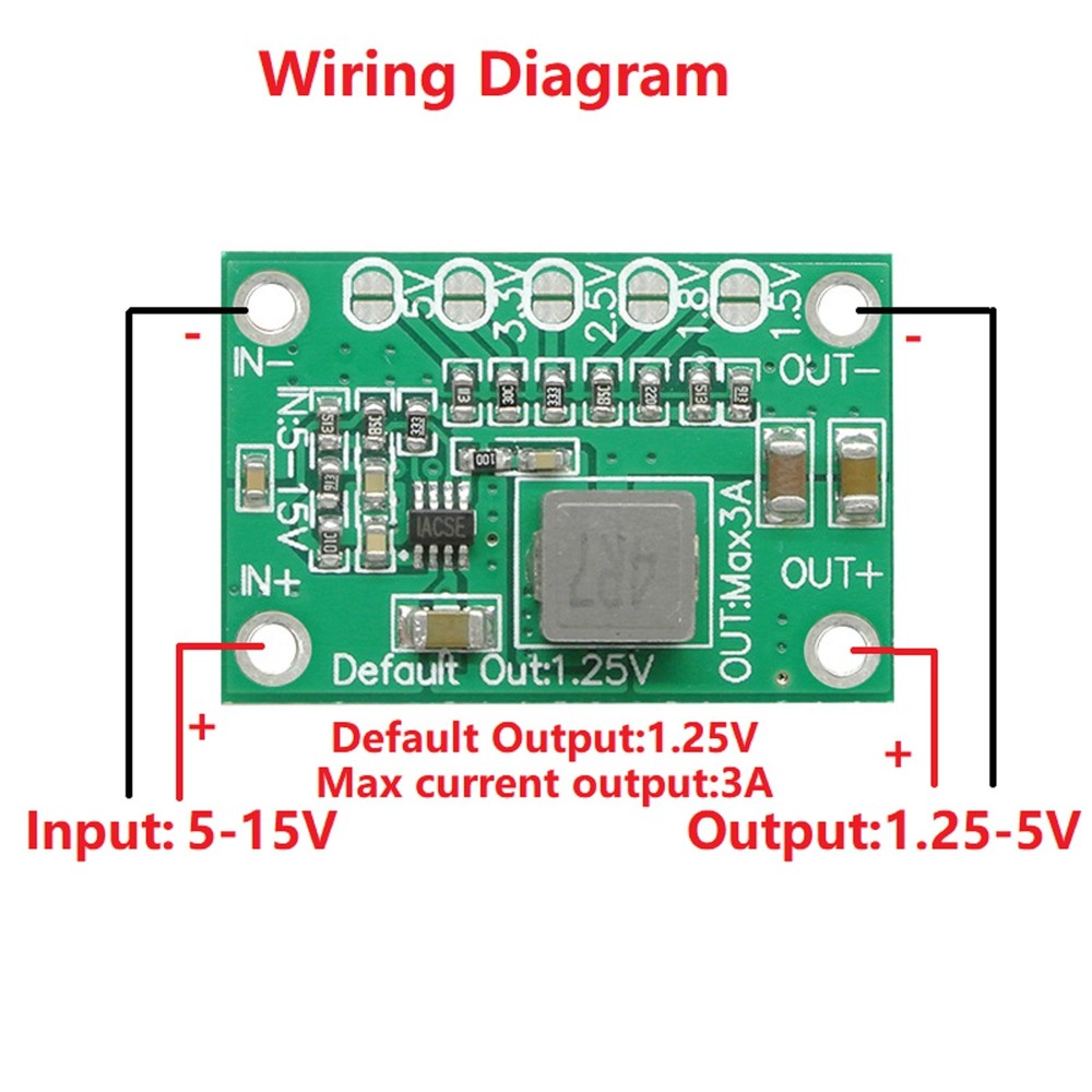 10Pcs CA1235 Adjustable Power Module CA-1235 Buck Step-Down Power Module 5-15V f