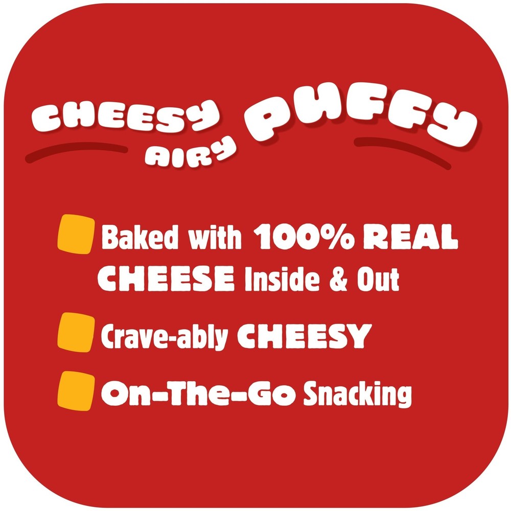 Puff'd White Cheddar 3oz 6ct