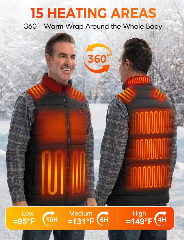 Heated Vest Medium Black