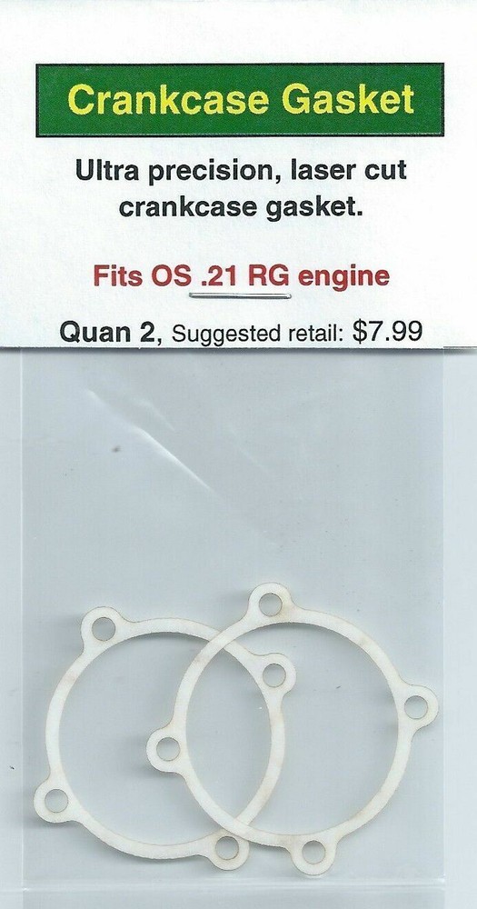 OS .21 RG Crankcase Gasket 2 Pack NIP