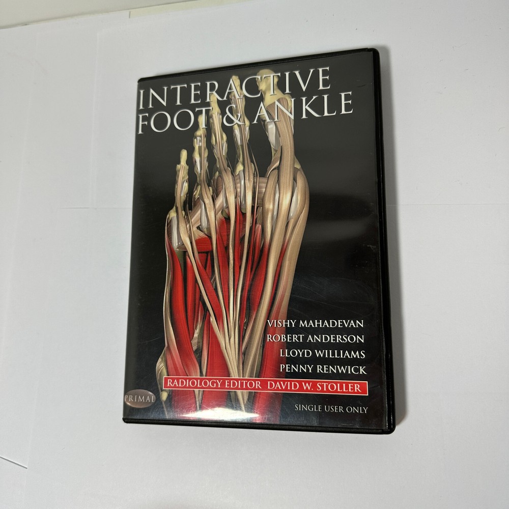 Interactive Foot & Ankle CD-ROM for Windows / Mac Used Free Shipping