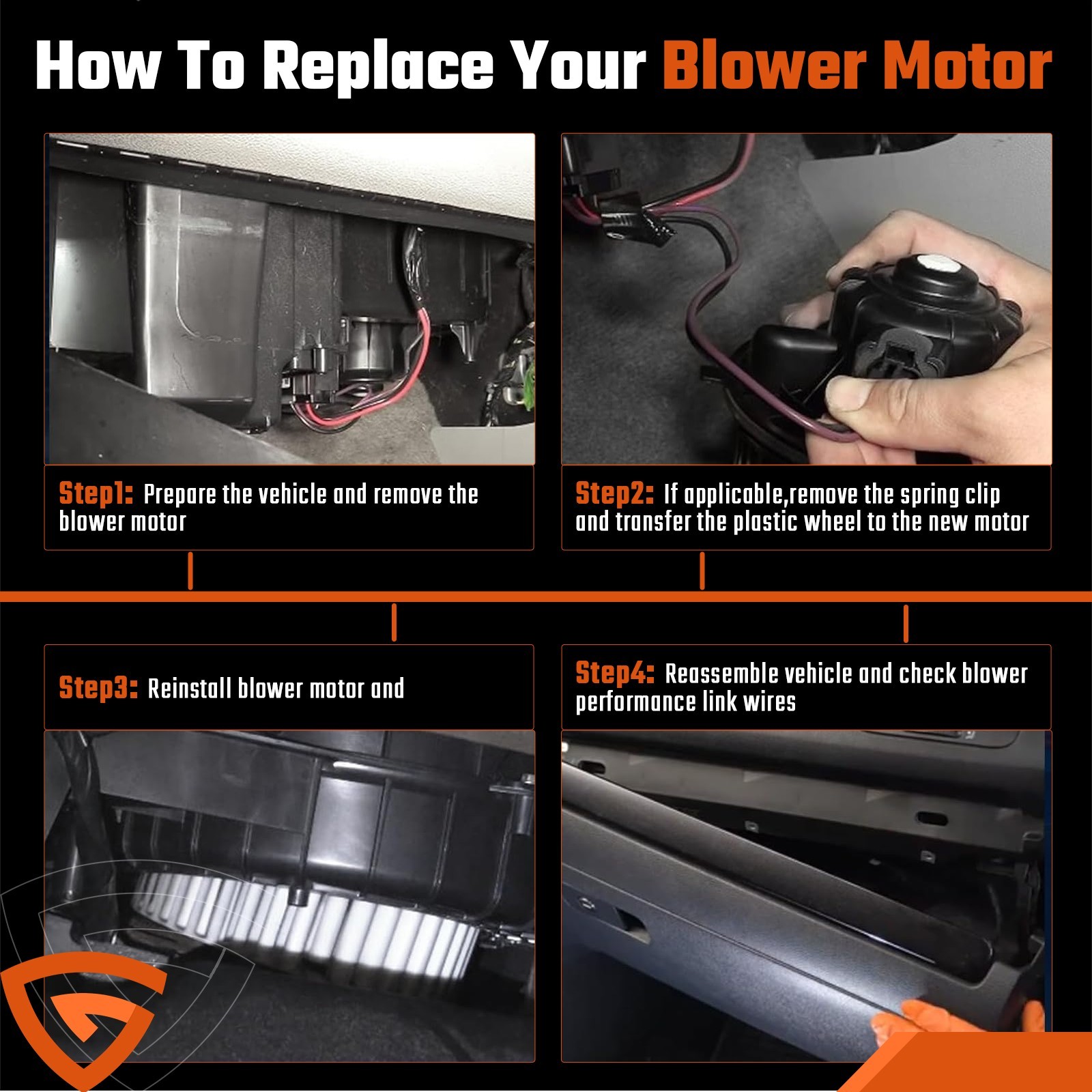 For Chevy Blazer S10 GMC Safari Sonoma HVAC Heater Blower Motor w/ Fan Cage Kwea