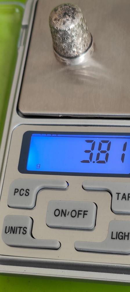 Vintage Sterling Silver Thimble