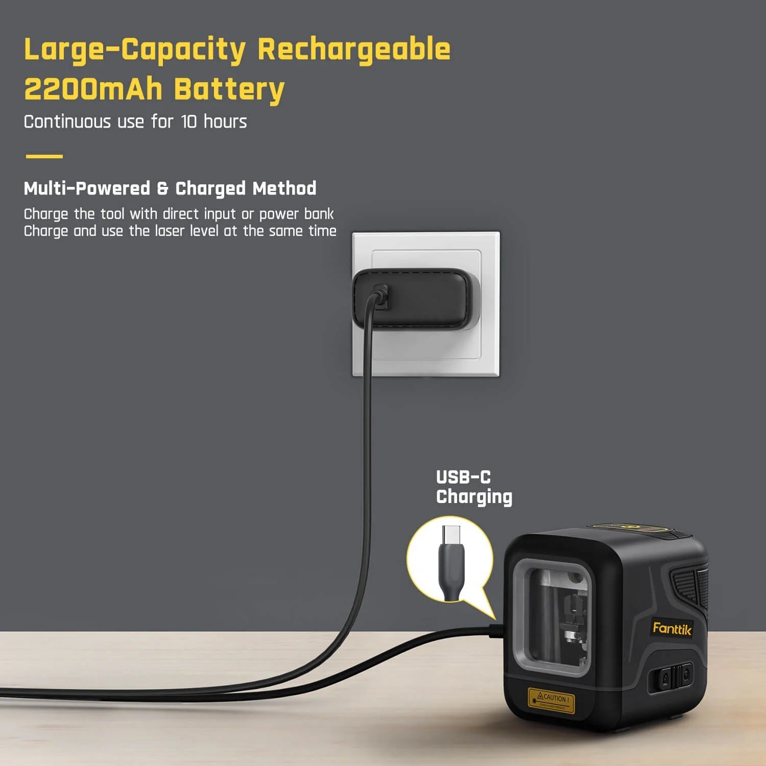 Fanttik D2 Pocket Green Laser Level, 100 ft Self-Leveling Cross Line Laser, New