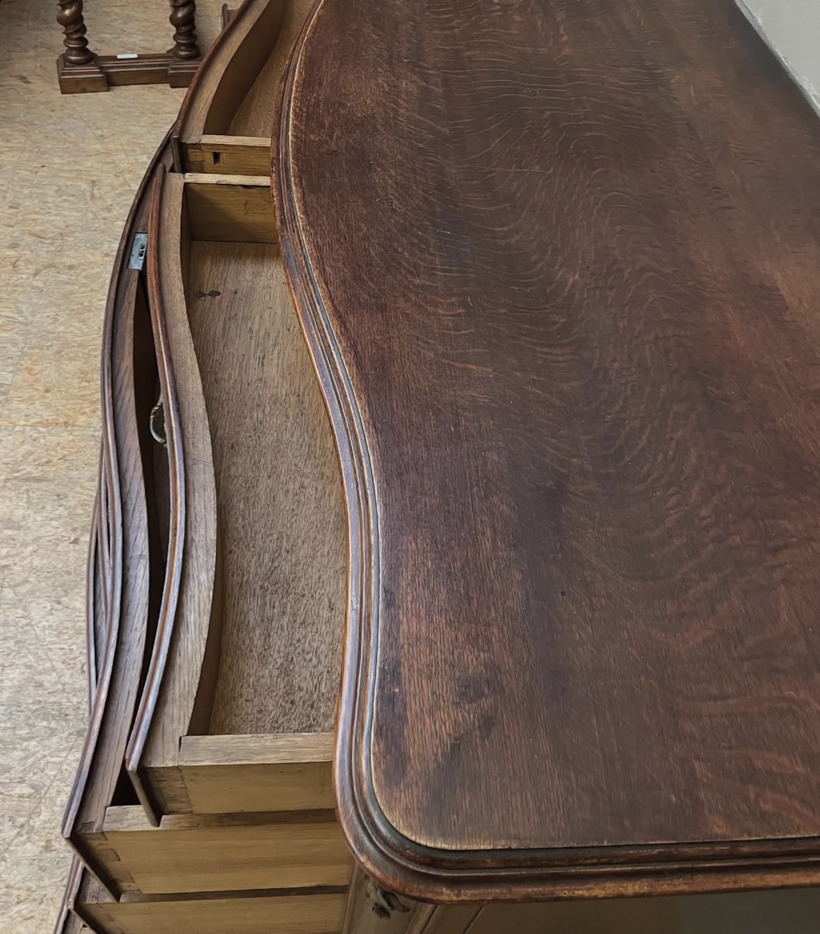 ARRIVES JUN 2025: Antique French Louis XV Style Chest of Drawers Oak Dresser