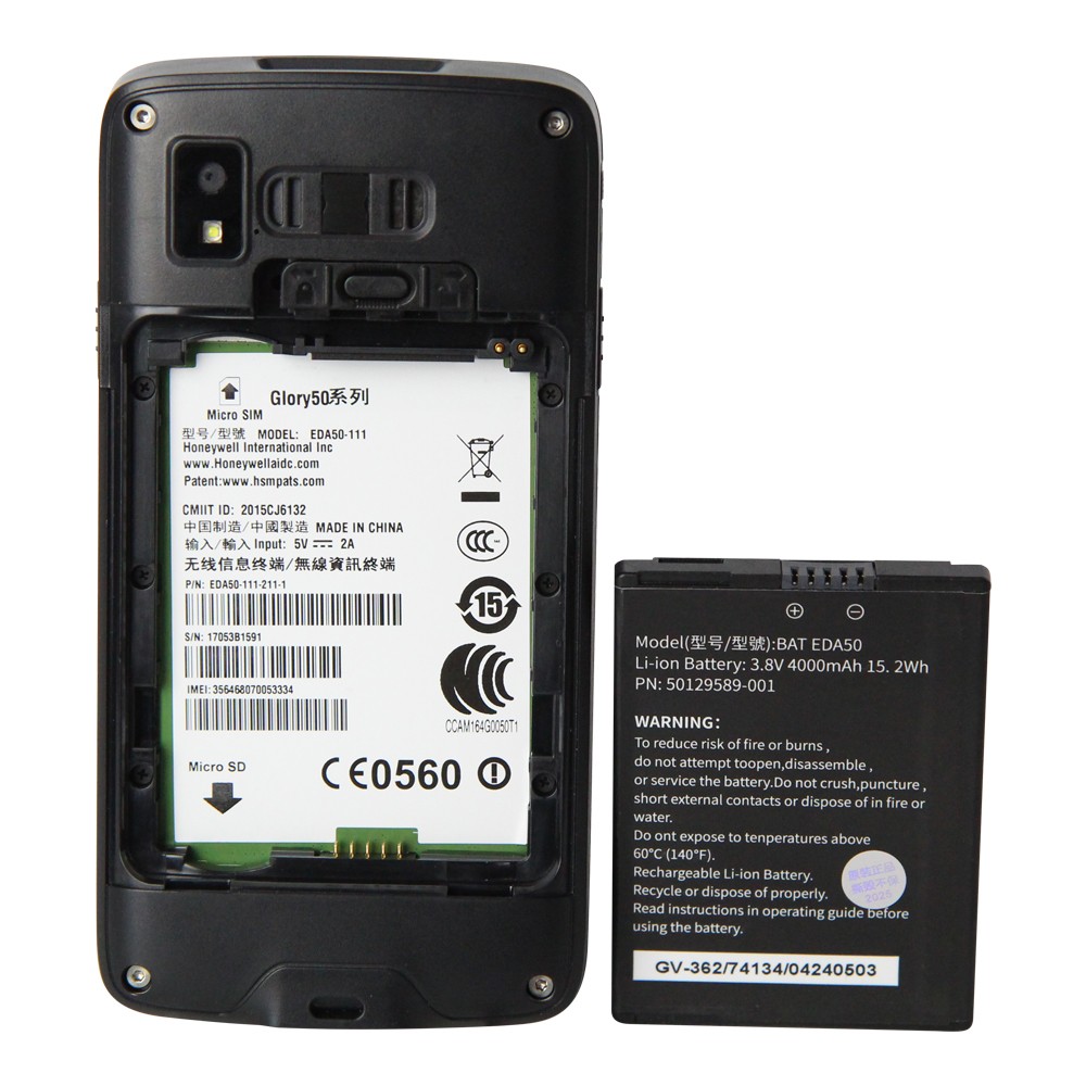 Honeywell EDA50 Android GMS Mobile Computer Barcode Scanner EDA50-111-211-1