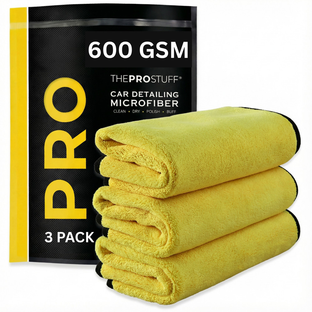 Car Detailing Microfiber 600 GSM - 3 Pack